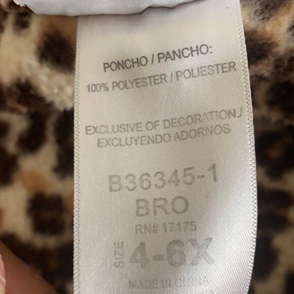 Cute leopard cape with hood 4-6X. - Picture 4 of 7